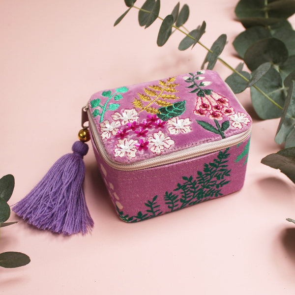 Disaster Designs Posy Purple Trinket Box