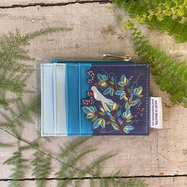 Disaster Designs Secret Garden Bird Zip Purse