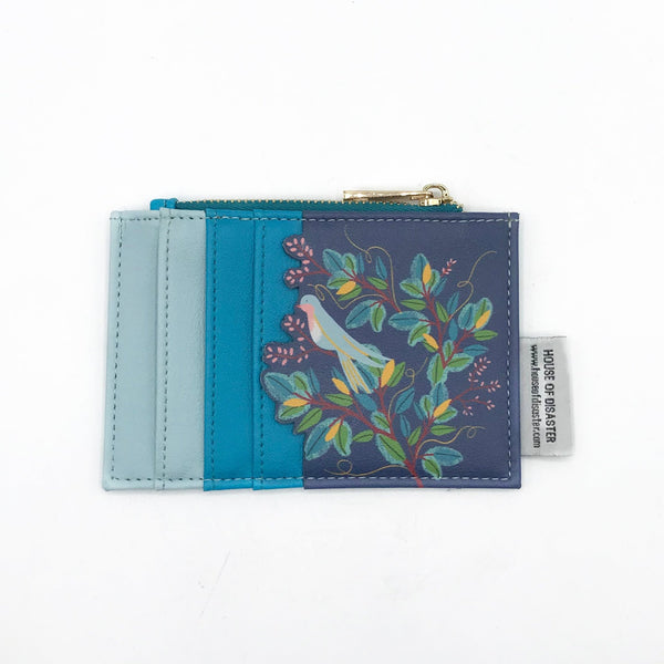 Disaster Designs Secret Garden Bird Zip Purse