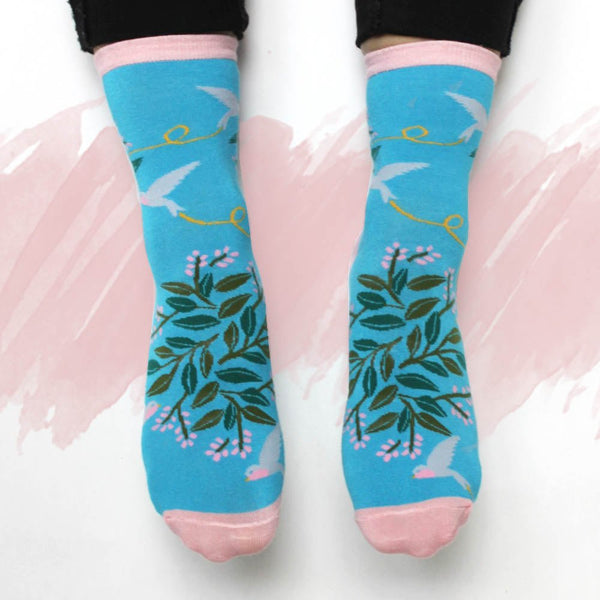 Disaster Designs Secret Garden Birds Socks