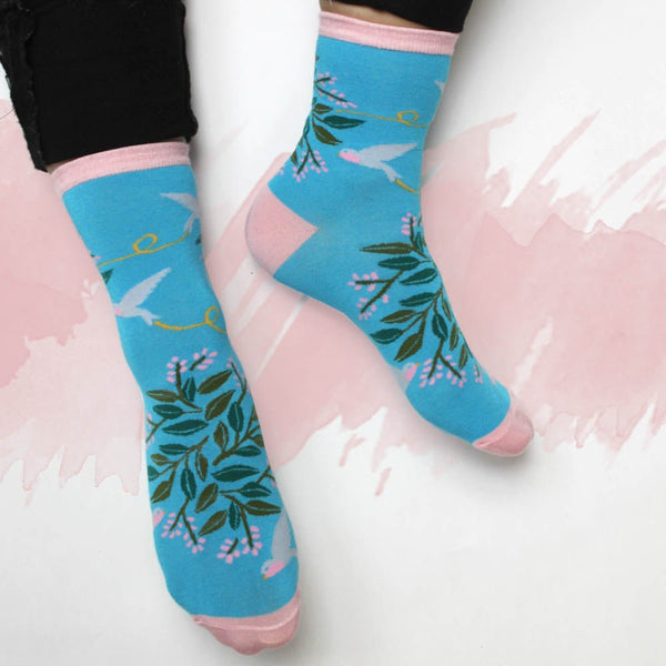 Disaster Designs Secret Garden Birds Socks