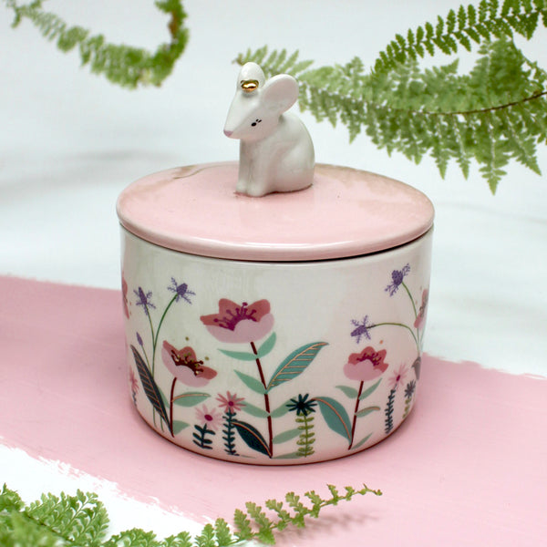 disaster designs Secret Garden Mouse Jar