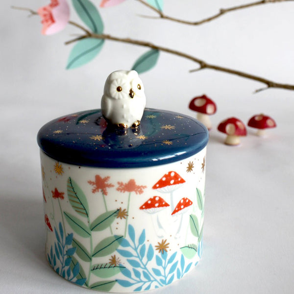 Disaster Designs Secret Garden Owl Jar