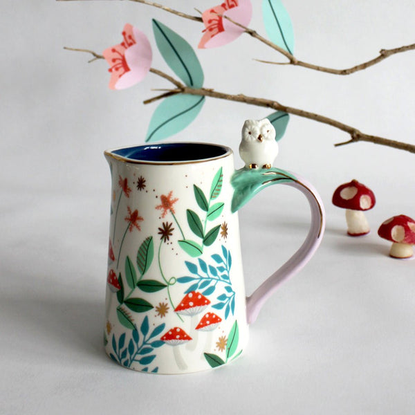 disaster designs Secret Garden Owl Jug