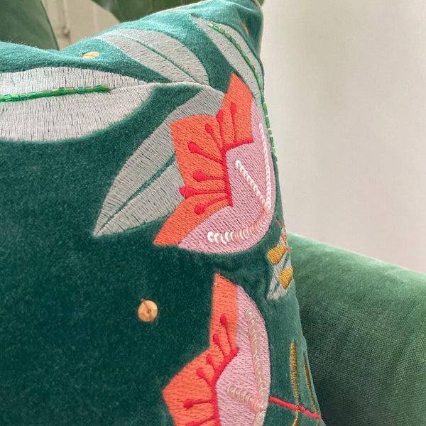 Disaster Designs Secret Garden Velvet Fox Cushion