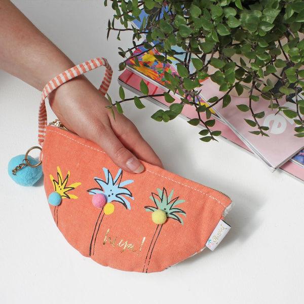 disaster designs Sherbet Palm Tree Purse