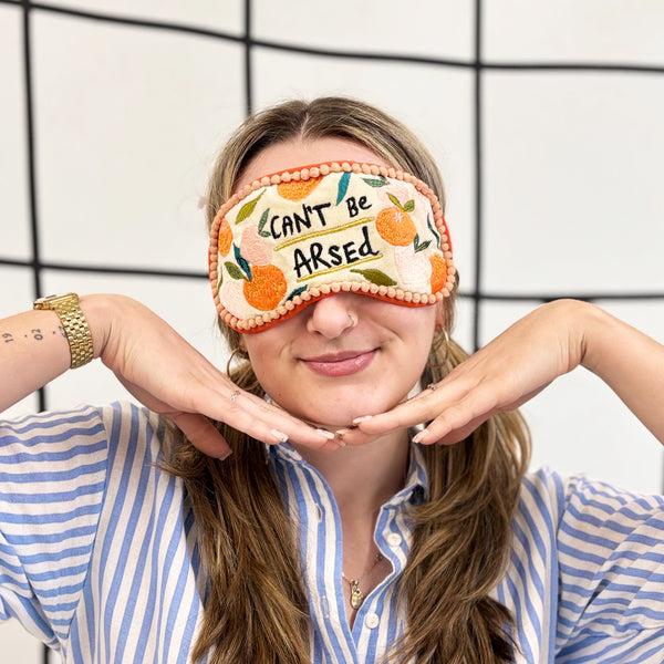 disaster designs Small Talk 'Can't Be Arsed' Eyemask