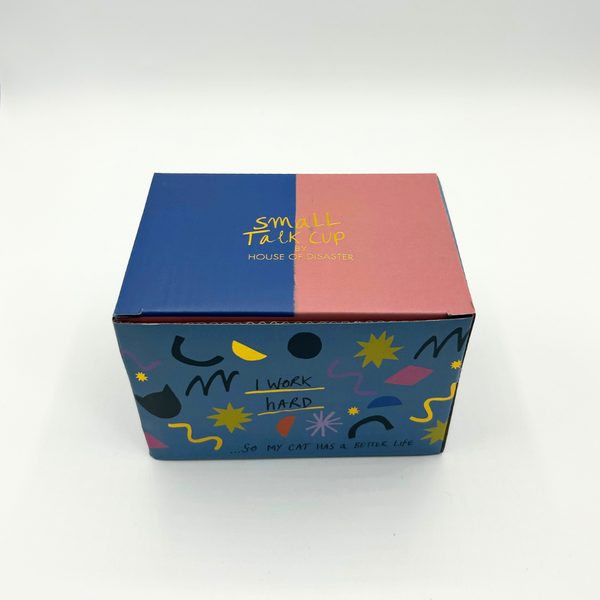 Disaster Designs Small Talk 'I Work Hard' Cat Cup