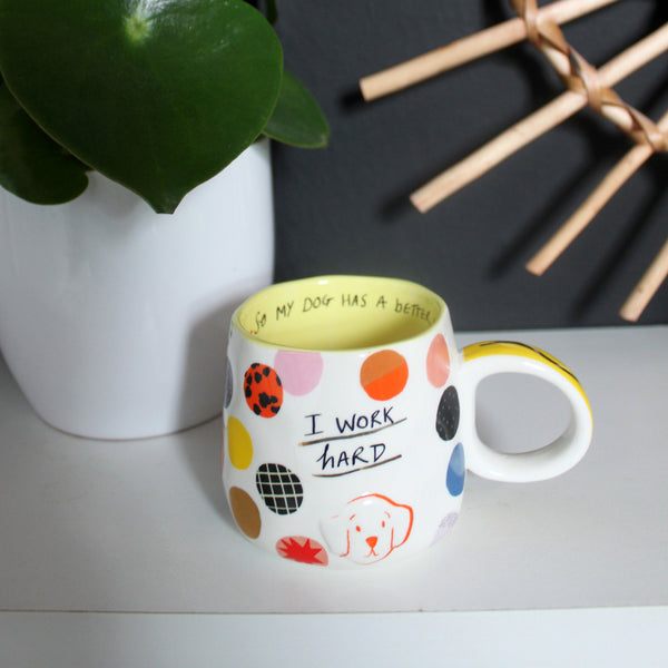 Disaster Designs Small Talk 'I Work Hard' Cup