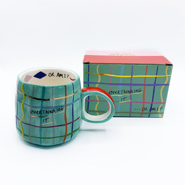 Disaster Designs Small Talk 'Overthinking It' Cup