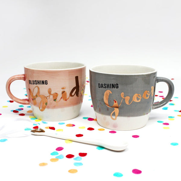 disaster designs Ta-Daa Set Of 2 Cups (Bride & Groom)