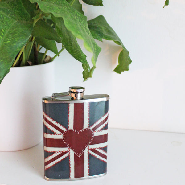 disaster designs Union Jack Hip Flask