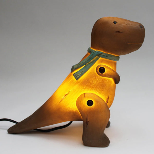 Disaster Designs Wood Effect Cute T-Rex Light