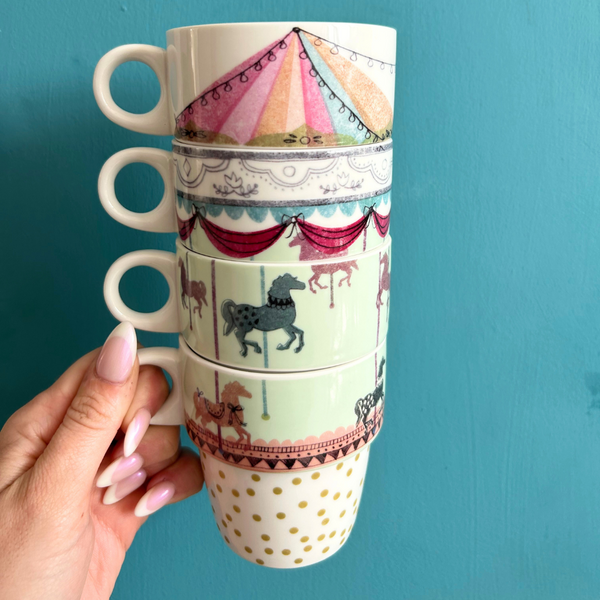 disaster designs Ink Press Stack Of Cups "Merry Go Round"