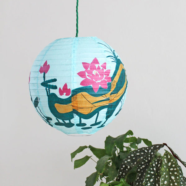 Disaster Designs Lotus Shade Paper Lantern - Small Blue