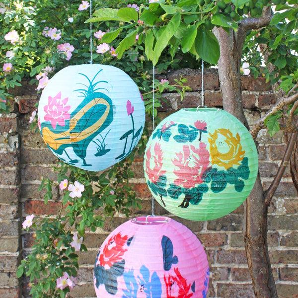 Disaster Designs Lotus Shade Paper Lantern - Small Blue