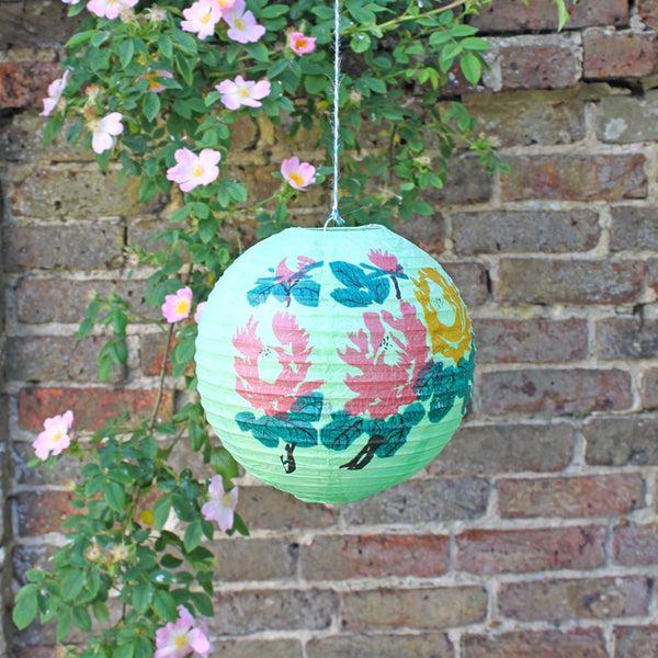 Disaster Designs Lotus Shade Paper Lantern - Small Green