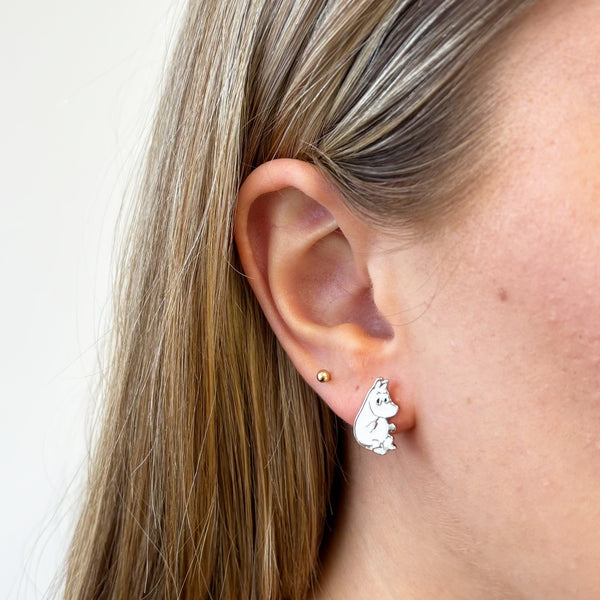 disaster designs Moomin and Snorkmaiden Stud Earrings