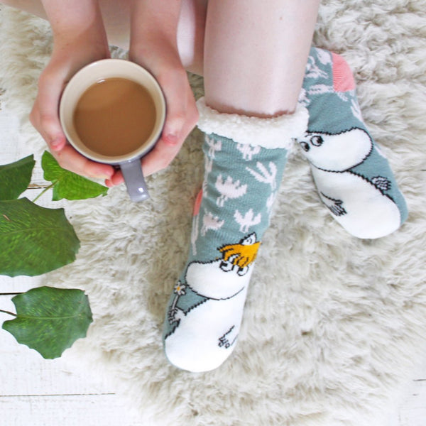 Disaster Designs Moomin Slipper Socks With Floral Design