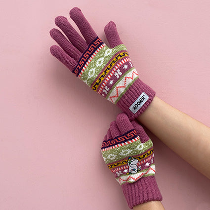 disaster designs Moomin Snorkmaiden Fair Isle Gloves