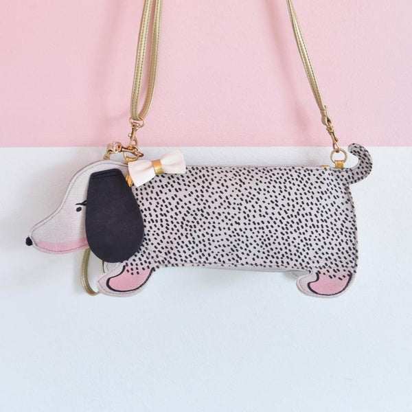 disaster designs Over The Moon Sausage Dog Mini Bag