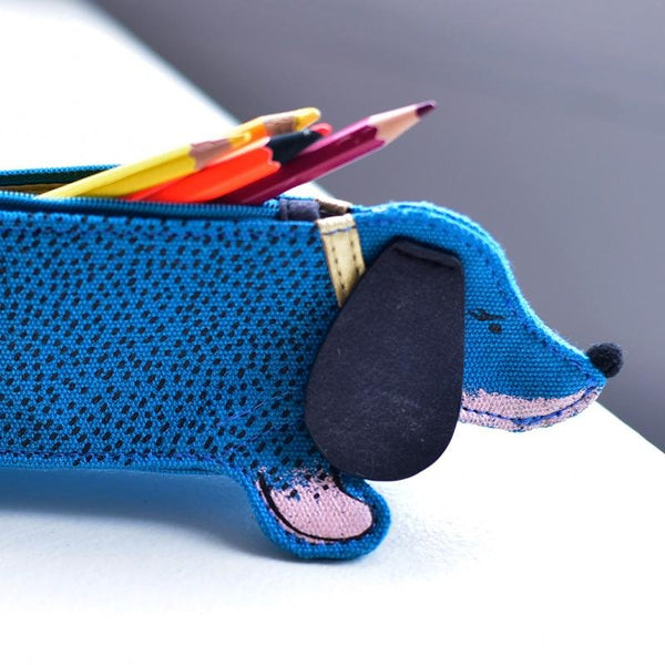 disaster designs Over The Moon Sausage Dog Pencil Case