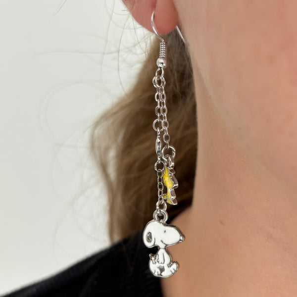 Disaster Designs Peanuts Snoopy And Woodstock Earrings
