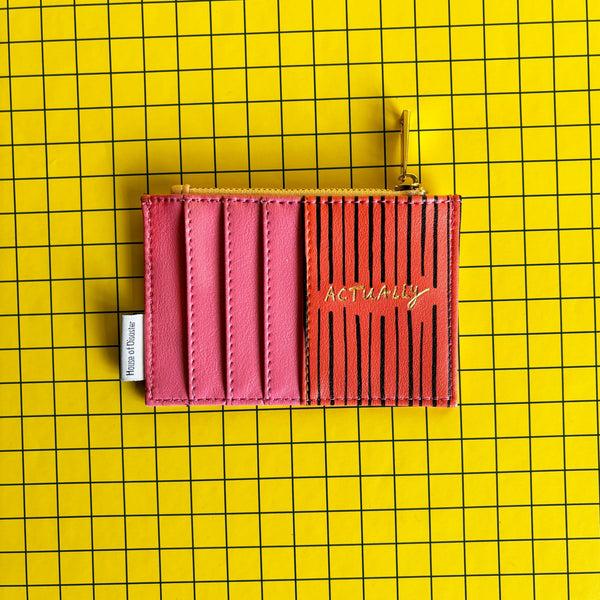 Disaster Designs Small Talk 'Can't Be Arsed' Zip Purse