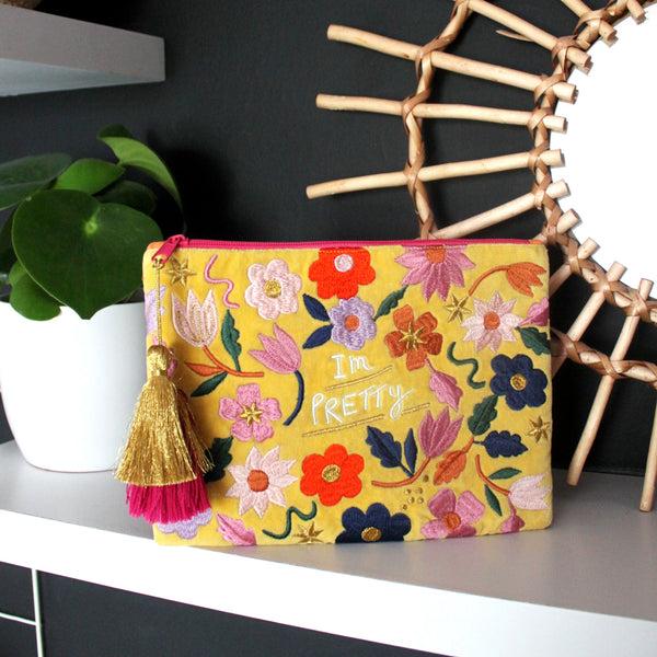 Disaster Designs Small Talk Clutch 'I'm Pretty Pretty Damn Brilliant'