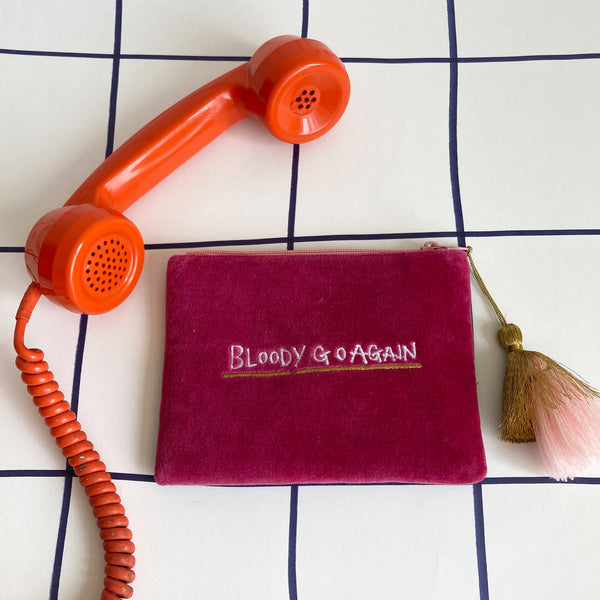 Disaster Designs Small Talk Purse 'Here We Bloody Go Again