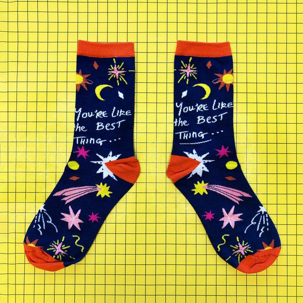disaster designs Small Talk 'You're The Best Thing' Socks