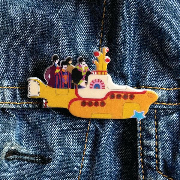 Disaster Designs The Beatles Yellow Submarine Brooch