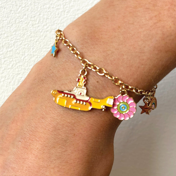 disaster designs The Beatles Yellow Submarine Charm Bracelet