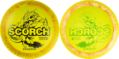 Discraft Fuzed Z Scorch With Flame Pattern