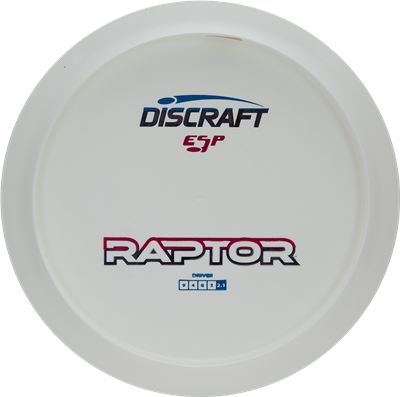 Discraft White ESP Raptor Bottom Stamp