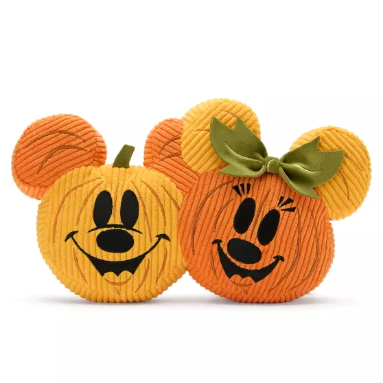 disney jewelry Mickey and Minnie Mouse Pumpkin Halloween Throw Pillow