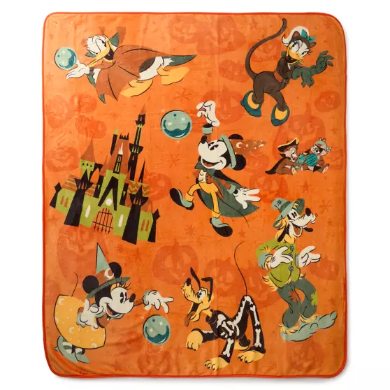 disney jewelry Mickey Mouse and Friends Halloween Throw Blanket