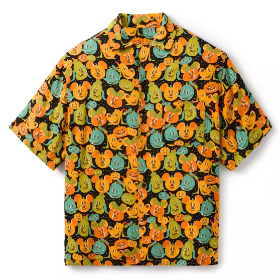 disney jewelry Mickey Mouse and Friends Halloween Woven Shirt for Adults