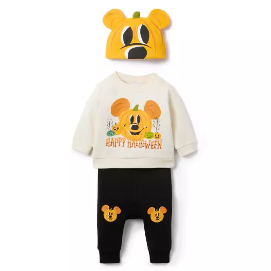 disney jewelry Mickey Mouse Halloween Pullover Pants and Beanie Set for Baby