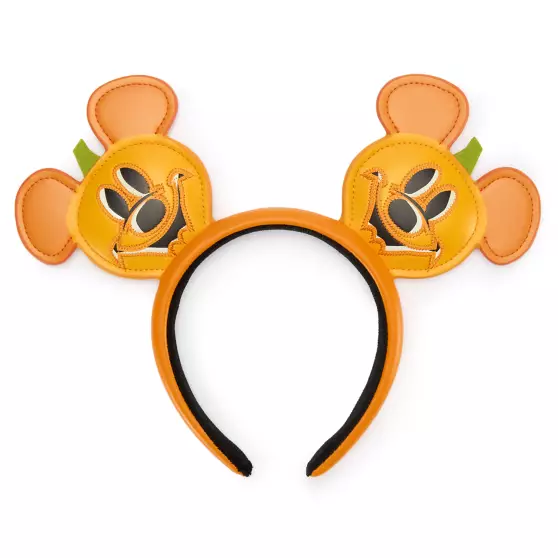 disney jewelry Mickey Mouse Jack-o'-Lantern Halloween Ear Headband for Adults
