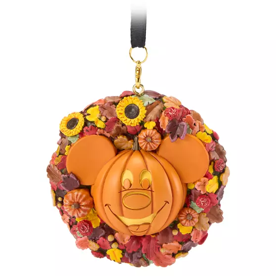 disney jewelry Mickey Mouse Jack-o'-Lantern Wreath Halloween Ornament