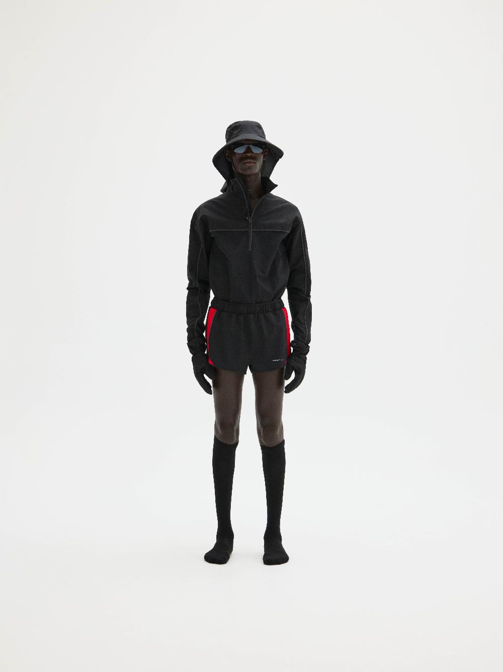 District Vision 2in Paneled Training Shorts Black/Team Red