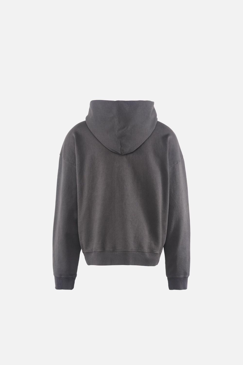 District Vision California Cotton Hoodie Black Wordmark