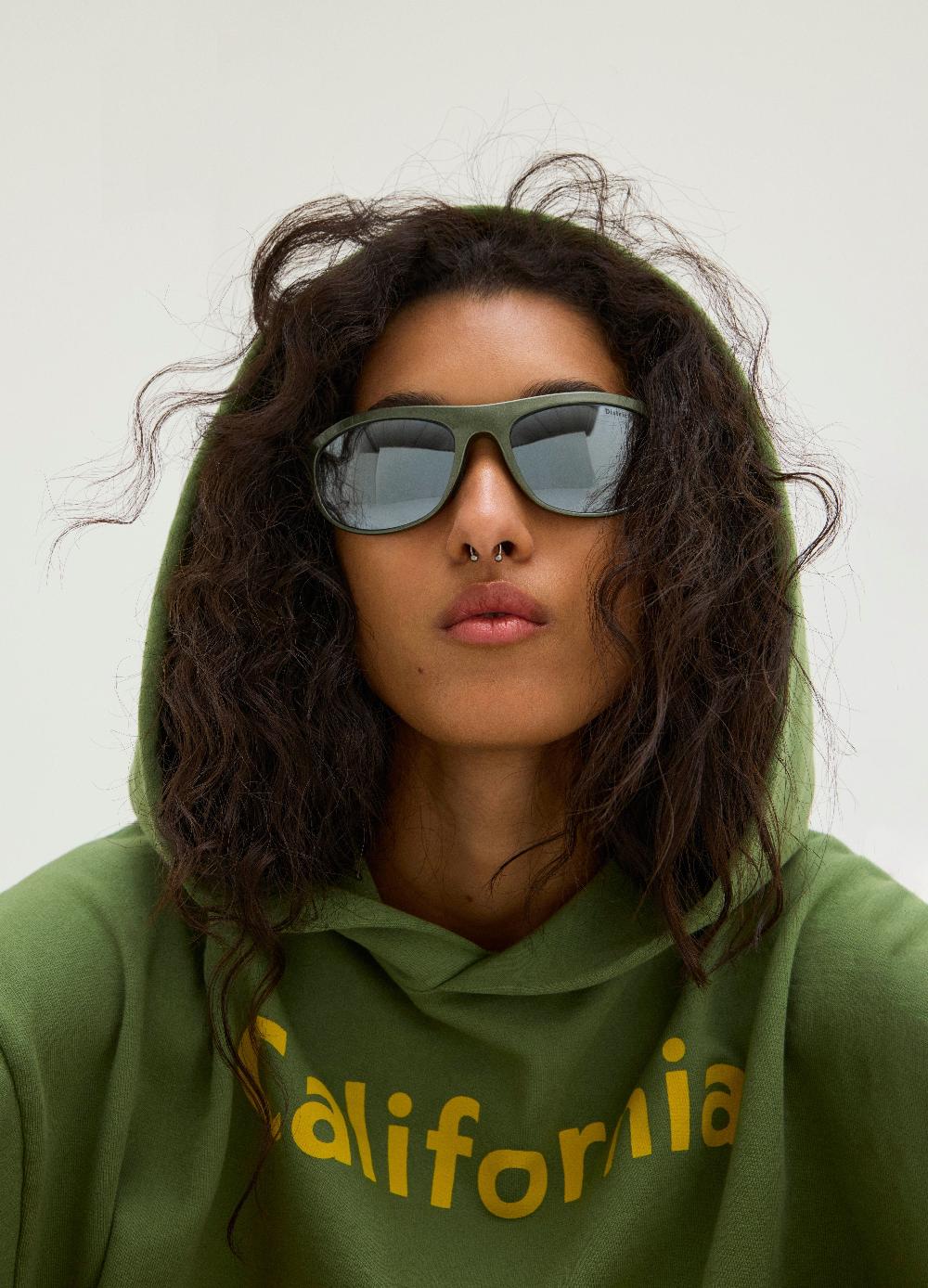 District Vision California Cotton Hoodie Green California