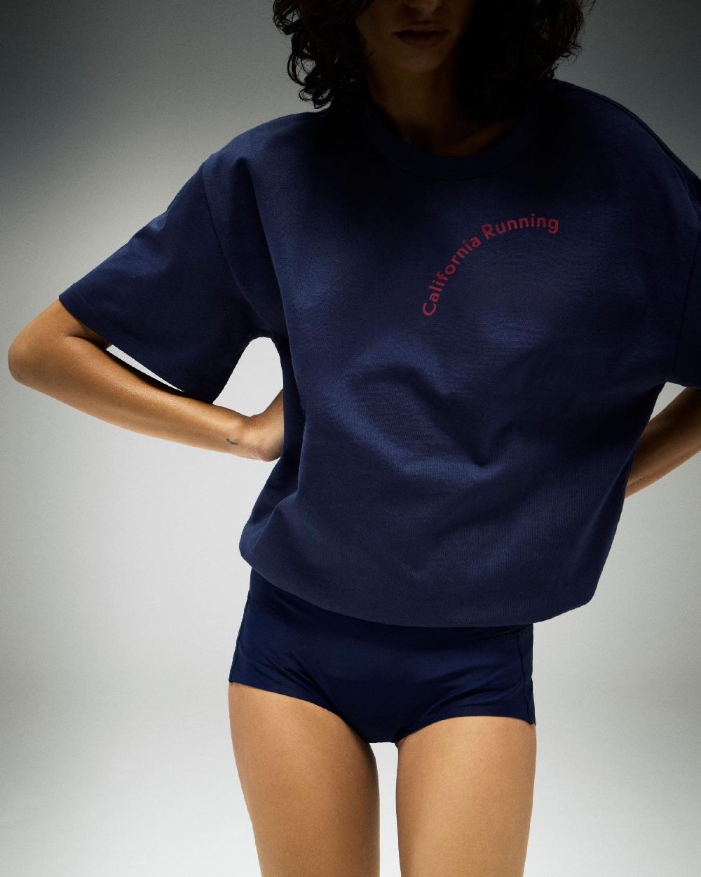 District Vision California Cotton Tee California Running Navy