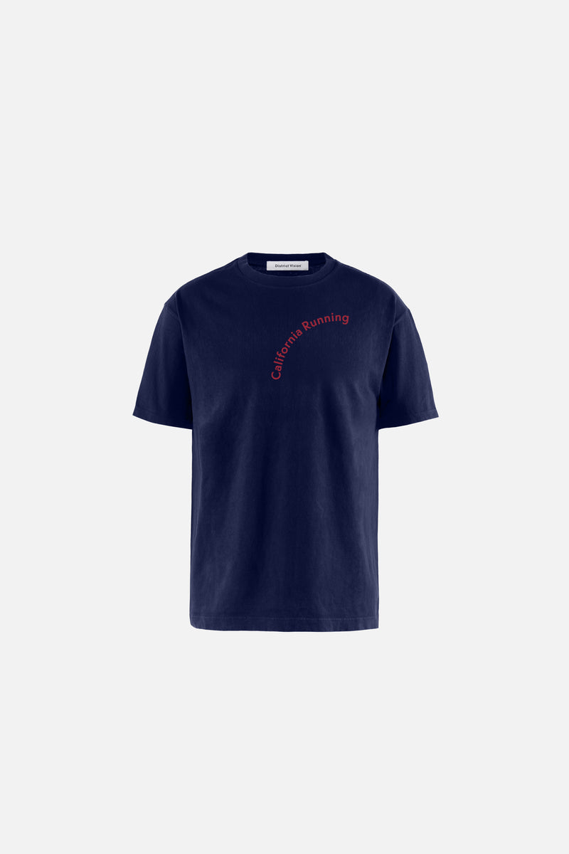 district vision California Cotton Tee California Running Navy