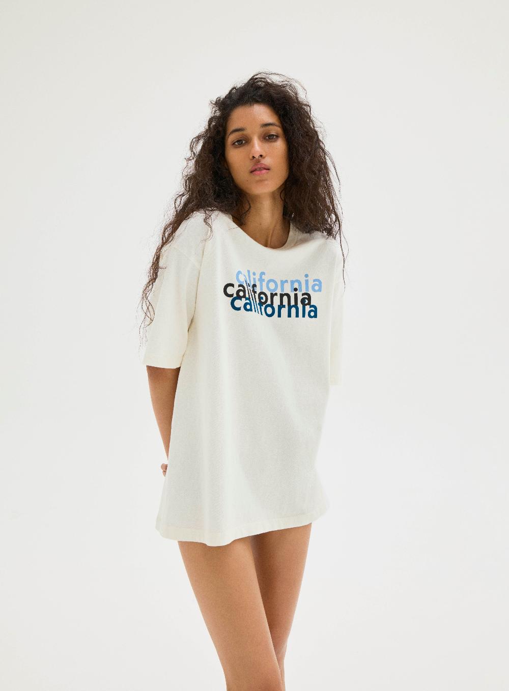 District Vision California Cotton Tee White California