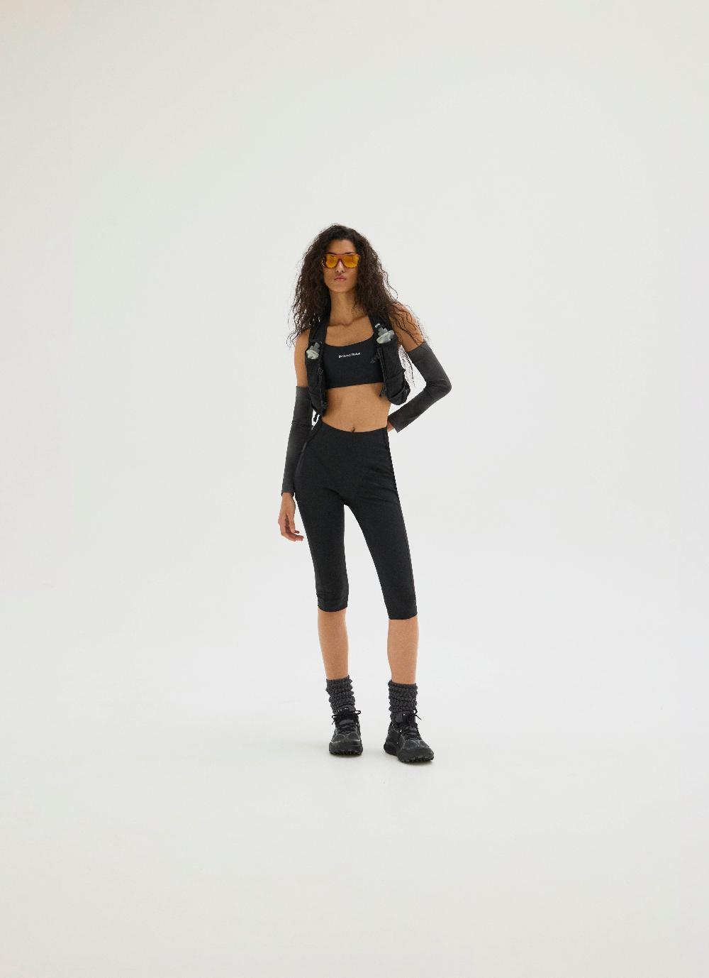 District Vision Cargo Compression Capri Tights Black