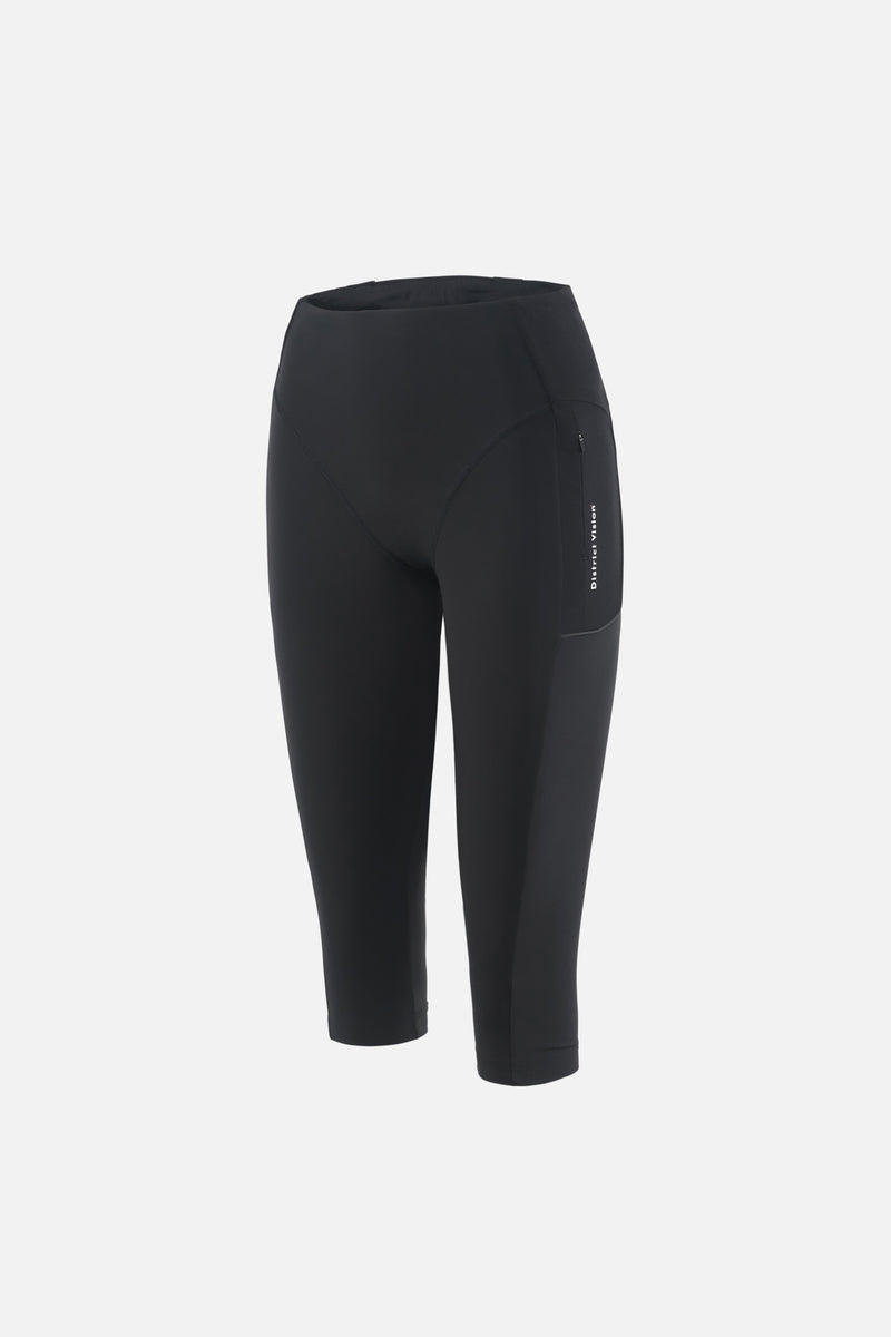 district vision Cargo Compression Capri Tights Black
