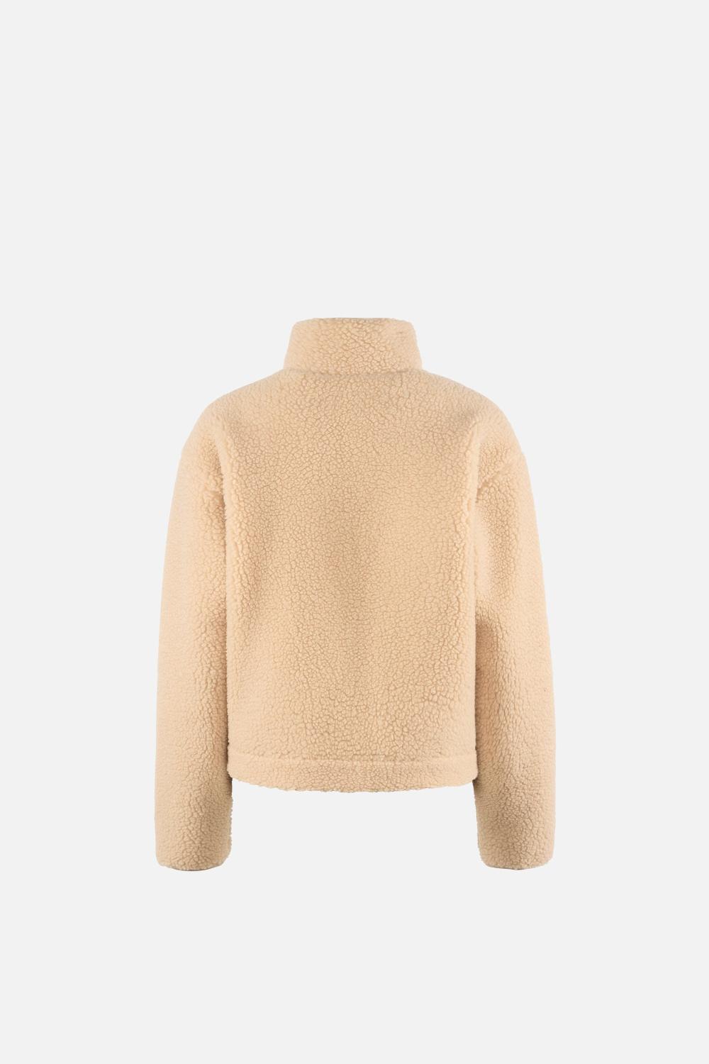 District Vision Cropped Wool Pile Fleece Jacket Quartz-Cobalt Blue